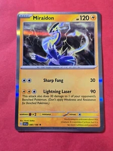 2023 Pokemon Scarlet and Violet, Holo #80 Miraidon, R, cd1 - Picture 1 of 3