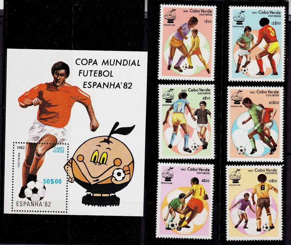 CAPE VERDE   SCOTT# 446-452   MNH  SOCCER TOPICAL - Image 1 of 1
