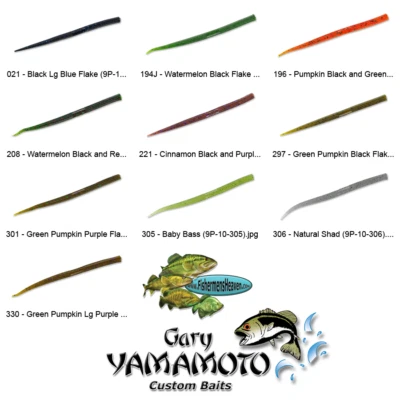 Gary Yamamoto Senko 5 Inch Pro Tapered Drop Shot Baits Pick Any Color 9P-10 - Image 1 of 4