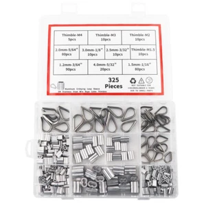 Kit Assortimento Ditali Cavi Fune Filo Rigging 325pz M1.2,M1.5,M2,M2.5,M3,M - Foto 1 di 8