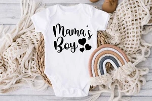 Mamas Junge | Design | Baby | Weste | Mama | Junge | süß | Vinyl - Bild 1 von 1