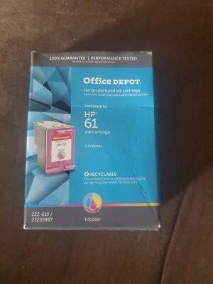 HP #61 2pack Combo Ink Cartridges 61 Black and Color Genuine - Image 1 of 3