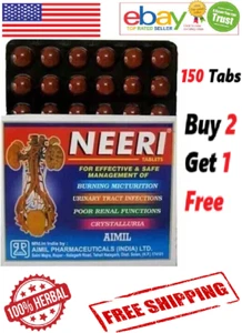 AIMIL NEERI (150 Tabs) For Kidney Health & Urinary Tract Infections (Free Ship) - Picture 1 of 5