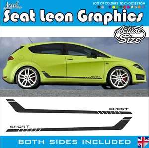 Seat Leon Side Stripes FR Cupra Ibiza Decals Stickers Graphics 011 - Picture 1 of 5