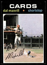 1971 Topps Dal Maxvill St. Louis Cardinals #476