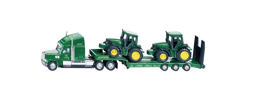 Siku Low Loader With John Deere Tractors 1 87