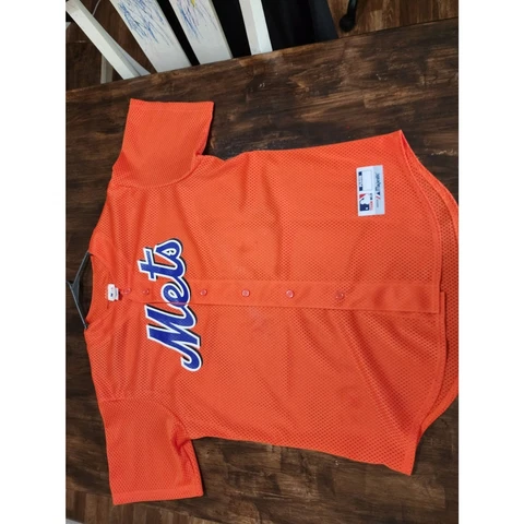 Majestic Team MLB blank Mets jersey Size L Cover