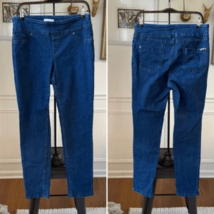 Peck & Peck Pull On Blue Skinny Jeans 10 - Picture 1 of 5