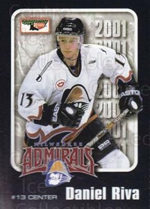 2000-01 Milwaukee Admirals #10 Dan Riva