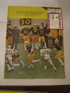 1978 CENTRAL MICHIGAN VS WESTERN MICHIGAN COLLEGE FOOTBALL PROGRAM & TICKET -XYZ - Picture 1 of 7