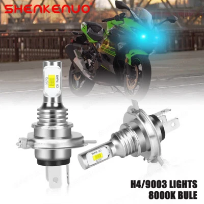 Faro LED 8000K H4 para motocicleta Kawasaki Ninja ZX-6R ZX-7R ZX-9R 1991-2003 Foto 1 de 4