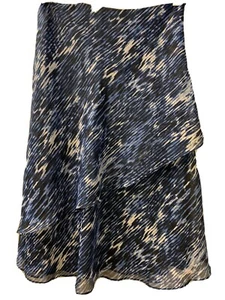 Falda para mujer JONES NEW YORK Signature talla 6 Azul polvo de estrellas Blanco Forrado en plata - Imagen 1 de 9
