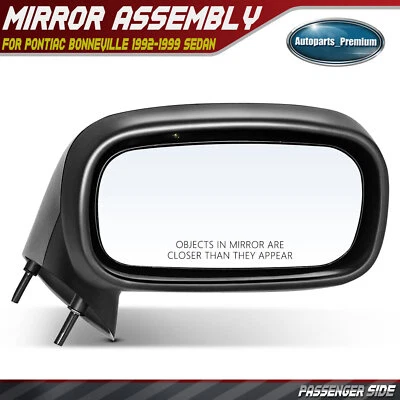 Passenger Manual Glass Adjust Mirror Paintable for Pontiac Bonneville 1992-1999 - Image 1 of 4