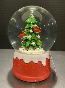 Trineo Hill Trading Co Cardenales Rojos En Árbol Globo de Nieve Musical Navidad - Imagen 1 de 9