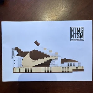 Netmagnetism Series 7 AJ1 Travis Scott Low Reverse Mocha KickBrick Building Set - Picture 1 of 6