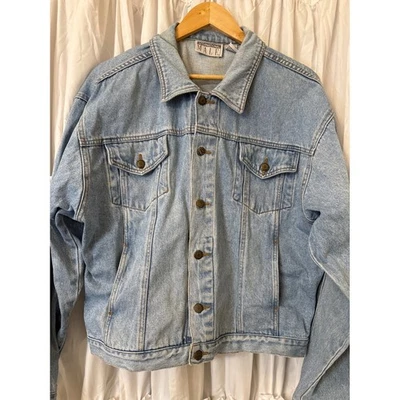 MALE International Denim Jacket Light Wash Button Front Casual Mens Size L - Image 1 of 4