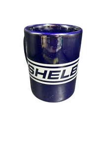 Vintage Shelby GT Ford Blau mit Silber Kaffeebecher 12 Unzen Keramik - Bild 1 von 9