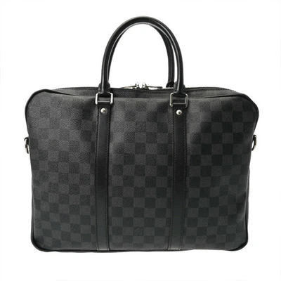 Bolso Maletín LOUIS VUITTON Porte Document Voyage Damier Grafito Negro N41478 Foto 1 de 4