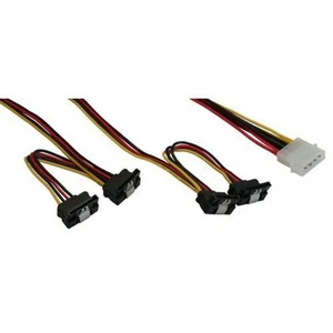 InLine Strom Y Kabel intern 4pol an 4 x SATA - Bild 1 von 1