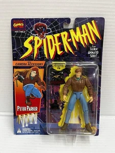 The Animated Series Spider-Man Peter Parker w Camera Accessory Toy Biz 1994 Seal - Picture 1 of 3