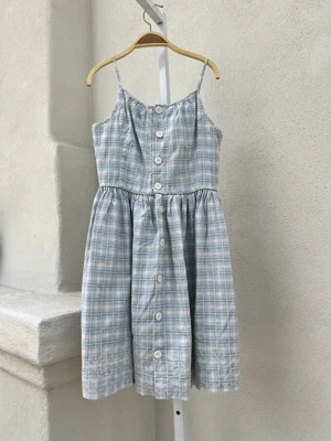 Vestido Polo Ralph Lauren Niñas Azul a Cuadros Talla 14 Solero Clásico Verano Playa Foto 1 de 4