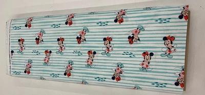 DISNEY ~ MINNIE MOUSE ~Blue, White, Ocean Stripe  FABRIC ~100 % COTTON~ Cute ❤️ - Image 1 of 4