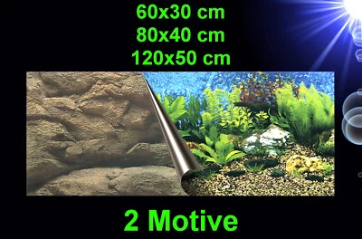 Aquarium Deko 2-seitige !!🍀 RÜCKWANDFOLIE 🍀 Fotorückwand Hintergrund Zubehör - Bild 1 von 4