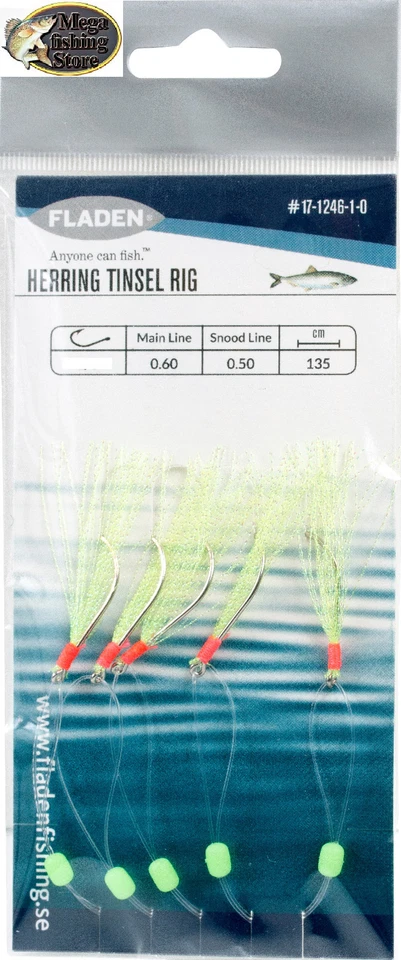 FLADEN Heringsvorfach - Hering Paternoster Vorfach System Rig Gr. 1/0 mit 5Haken - Bild 1 von 1