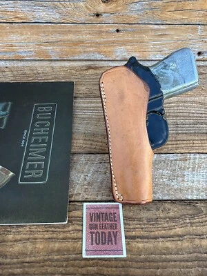 Funda vintage Bucheimer Plainsman de cuero marrón OWB para Walther PPK IZQUIERDA Foto 1 de 3