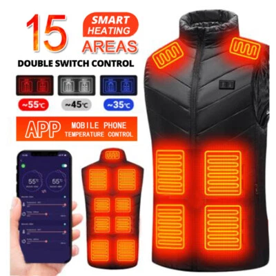 Heated Warm Veat Winter Warm Electric USB Jacket Heating Coat Thermal Men Women⇓ - Image 1 of 4