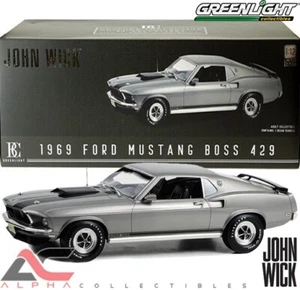 Ford Mustang Boss 429 (John Wick) 1969 Greenlight 12104 1:12 - Imagen 1 de 5