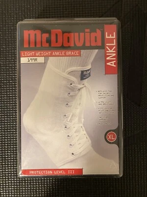 Tobillera ligera McDavid 199R blanca para adultos talla XL totalmente nueva Foto 1 de 2