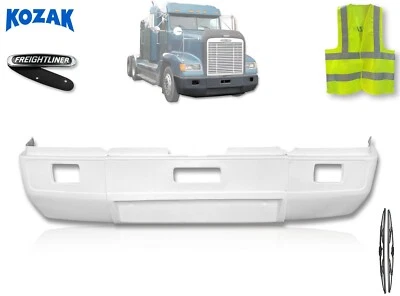 Parachoques aerodinámico de fibra de vidrio con orificios de luz antiniebla Freightliner FLD 120 SBA 1989-2007 Foto 1 de 4