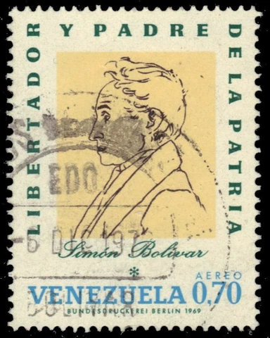 VENEZUELA C1026 - Simon Bolivar "Airmail" (pb12540) Cover