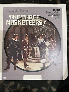 SelectaVision CED Video Disk The Three Muskateers by Alexander Salkind - Picture 1 of 2