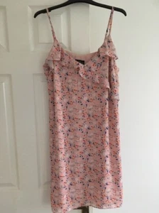 Topshop Dress Size 12 Maternity New Floral Print Pink Shift Strappy £32.00 - Picture 1 of 11