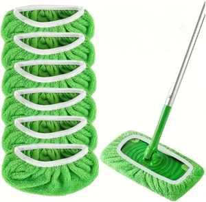 Swiffer Mop Pads Riutilizzabili Swiffer Panno Spazzatrice Secco Confezione da 6 Microfibra Mop Bagnato - Foto 1 di 12