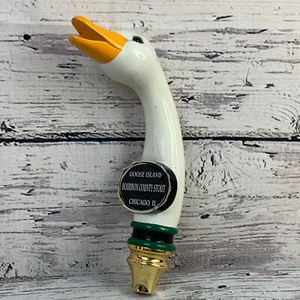 Goose Island Beer Tap Handle Bourbon County Stout Goose Neck Bar Decor - Picture 1 of 6