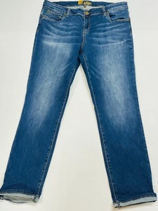 KUT from the Kloth Dark Wash Jeans size 14 28" inseam 98% cotton 2% spandex - Picture 1 of 12