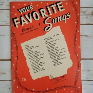 Your Favorite Songs, 1953 Mills Music Songbook Sheet Music Book - Picture 1 of 2