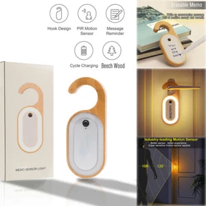 LED Wireless Memo Lamp Creative Night Light USB Message PIR Motion Sensor Light - Picture 1 of 18