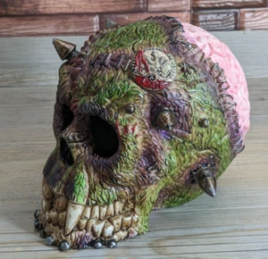 Zombie Vampire Skull Day Of The Dead Display Figure Pacific Giftware 4.75" Tall - Picture 1 of 12