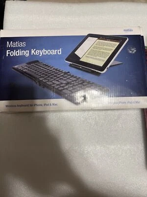 Matias FK304 Black Wireless Lightweight Portable Folding Keyboard - Image 1 of 4