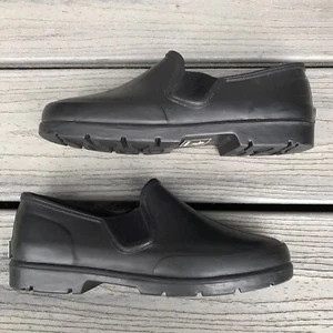 G.H. Bass & Co Womens Black Rubber Rain Garden Outdoor Loafers Shoes 6 M Vintage - Picture 1 of 11