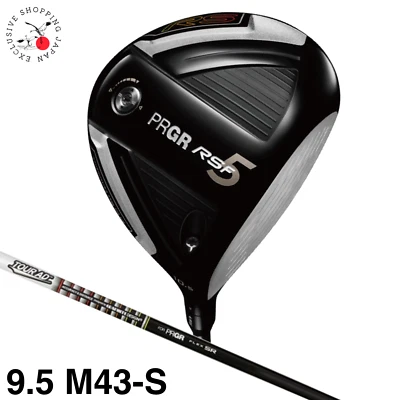 PRGR RS 5 Series F Driver 9.5° S Flex M43 Tour AD Graphite Shaft New Men Cover - Image 1 of 4