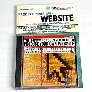 Produce Your Own Website Full Version Of Hot Dog Professional 5.5 Software CD PC - Picture 1 of 8