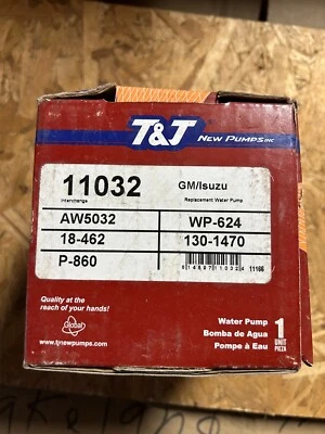 Bomba de agua T&J nuevas 11032, AW5032 Foto 1 de 3