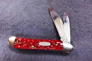 1991 Case 6220 SS Stainless Peanut Pink Bone Handle Mini Jack Pocket Knife Mint - Picture 1 of 12