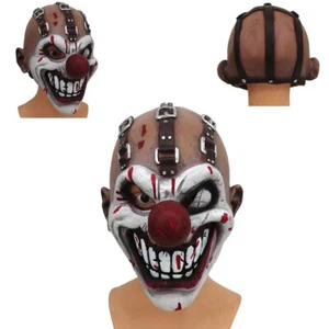 Costume maschera Halloween inquietante denti droll pagliaccio spaventoso occhio solo cosplay oggetto di scena festa - Foto 1 di 8