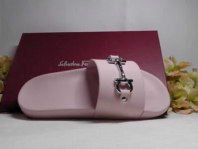 Sandalias para mujer Salvatore Ferragamo ROSA ranura 11 piscinas talla 9M Foto 1 de 4
